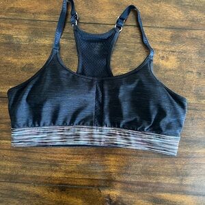 Abercrombie & Fitch Blue Sports Bra with Striped Band Size M‎